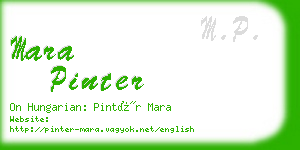 mara pinter business card